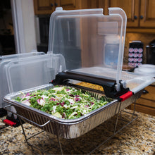 Load image into Gallery viewer, EZLIDZ TRANSPARENT REUSABLE FOOD PAN COVER (3 PACK)