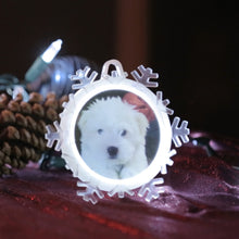Load image into Gallery viewer, TWISTMAS LIGHTS CUSTOM PHOTO ORNAMENTS (8 PACK)